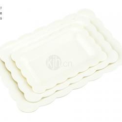 花邊長方餐盤(4、6PCS