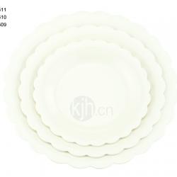 花邊圓型餐盤(6、4PCS