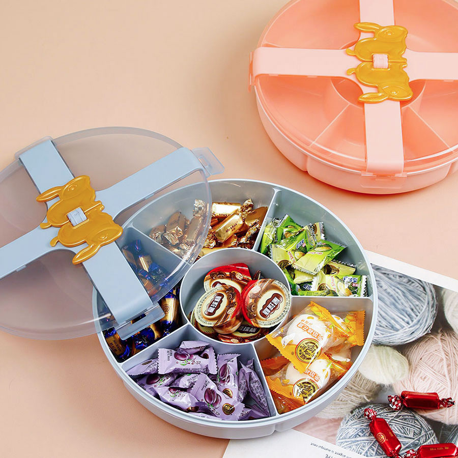 小號(hào)/大號(hào)金兔糖果盒 