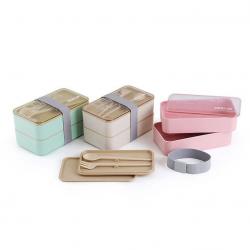 麥桔長(zhǎng)方平蓋飯盒950m