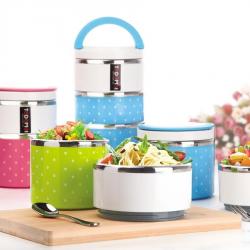 樂(lè)彩保溫雙層飯盒