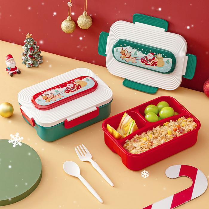 圣誕三格飯盒